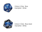 Custom Numbers & Colours D20 Dice - The Cerulean Wolf