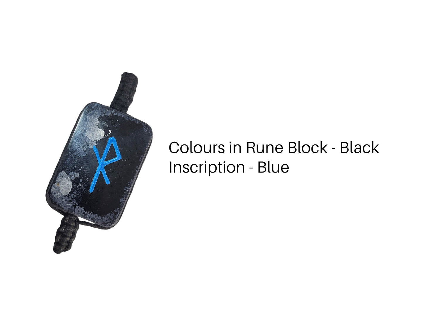 Customisable Safe Travels Bindrune Motorbike Protection Charm - The Cerulean Wolf