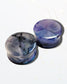 Midnight Mist Double Flared Plugs - The Cerulean Wolf